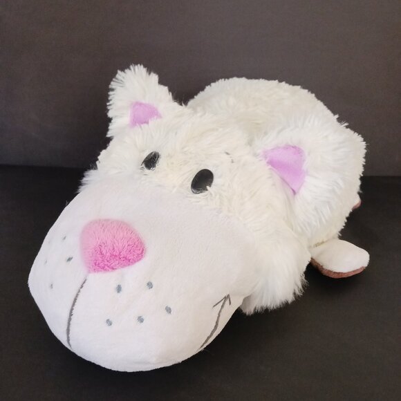 Flip A Zoo Bradley Labrador Brown Dog Rachel White Cat Plush 18" W/ Tag - Picture 8 of 14